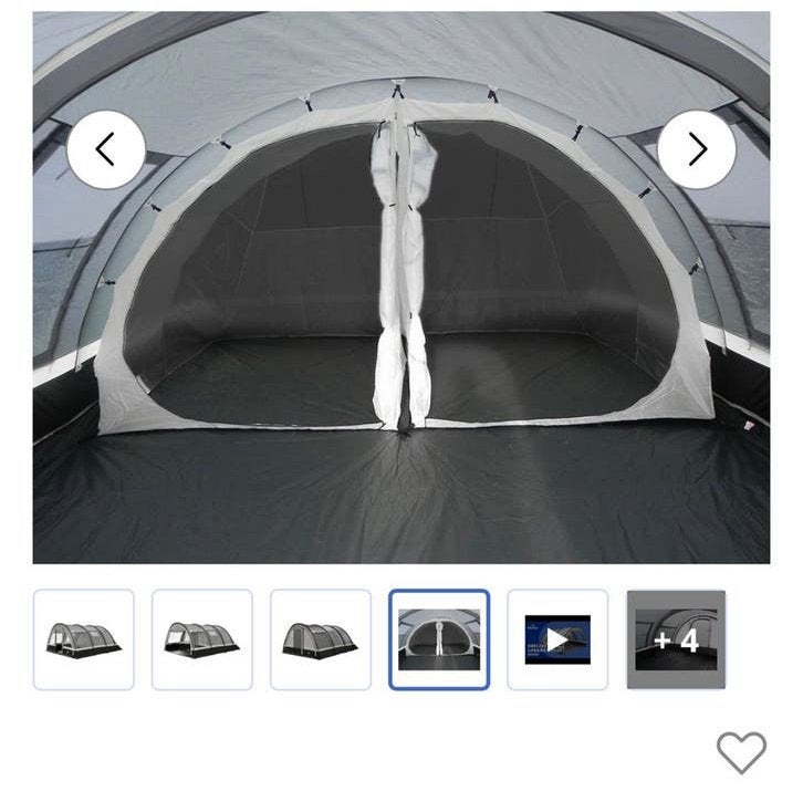 Ruime Obelink tunneltent met luifel - Zo goed als nieuw, Caravans en Kamperen, Ophalen, Zo goed als nieuw, Tot en met 4