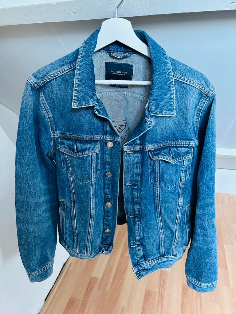 Heren jas spijkerjas, Ophalen, Zo goed als nieuw, Blauw