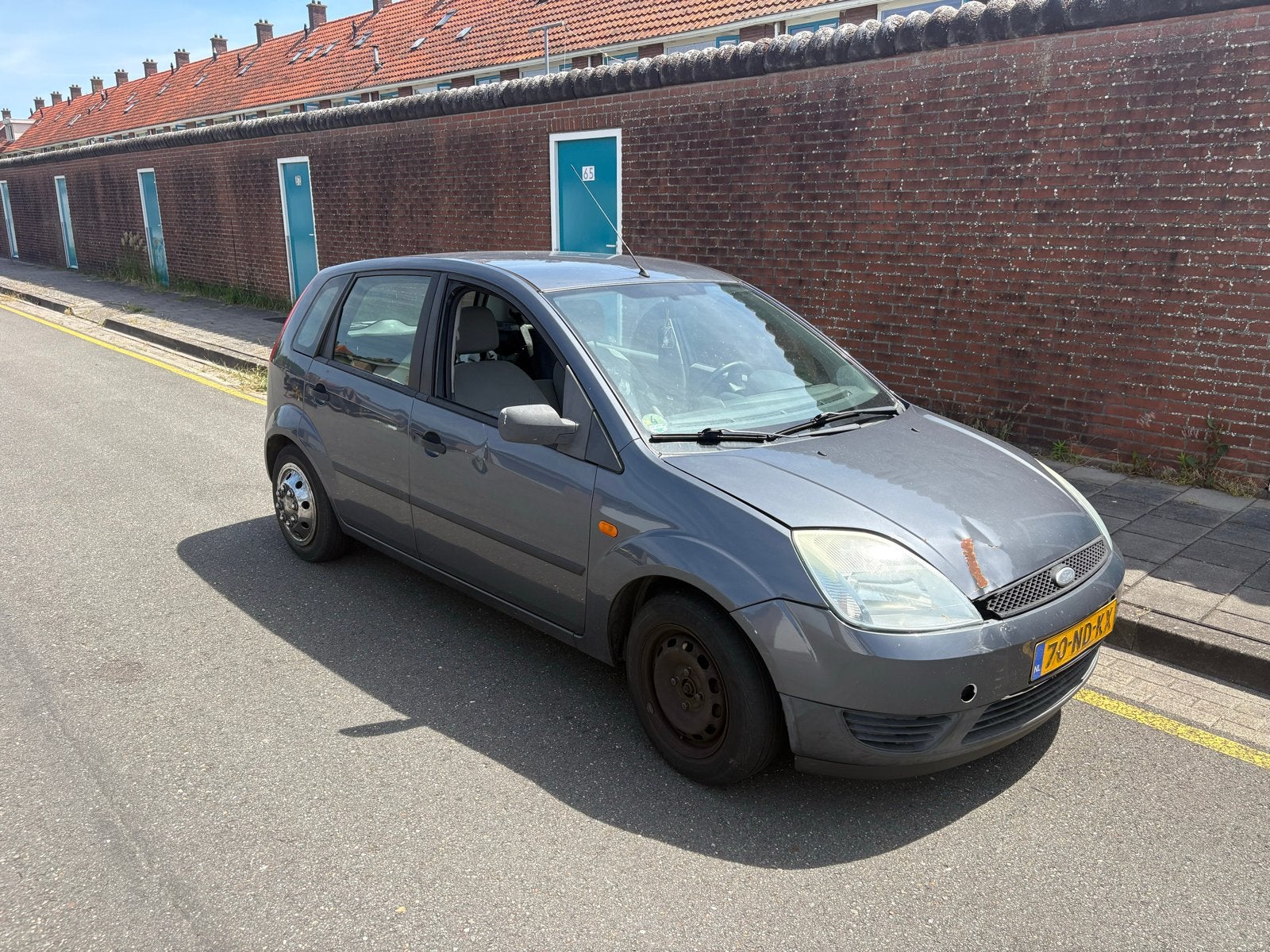 Ford Fiësta 1.3 8V 5DR 2003 Grijs, Ophalen of Verzenden, Gebruikt, Ford