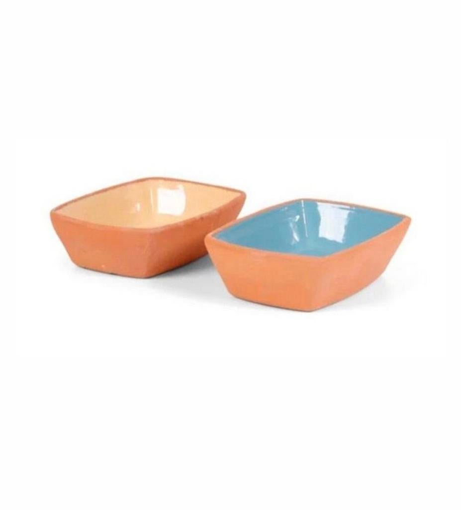6 Nieuwe Senza Schaaltjes - 3 Geel, 3 Blauw, Ophalen of Verzenden