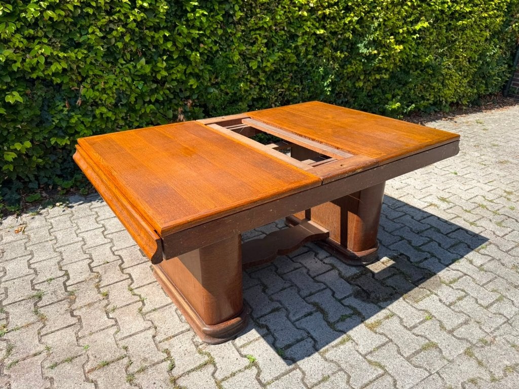 Unieke houten tafel art deco, Ophalen