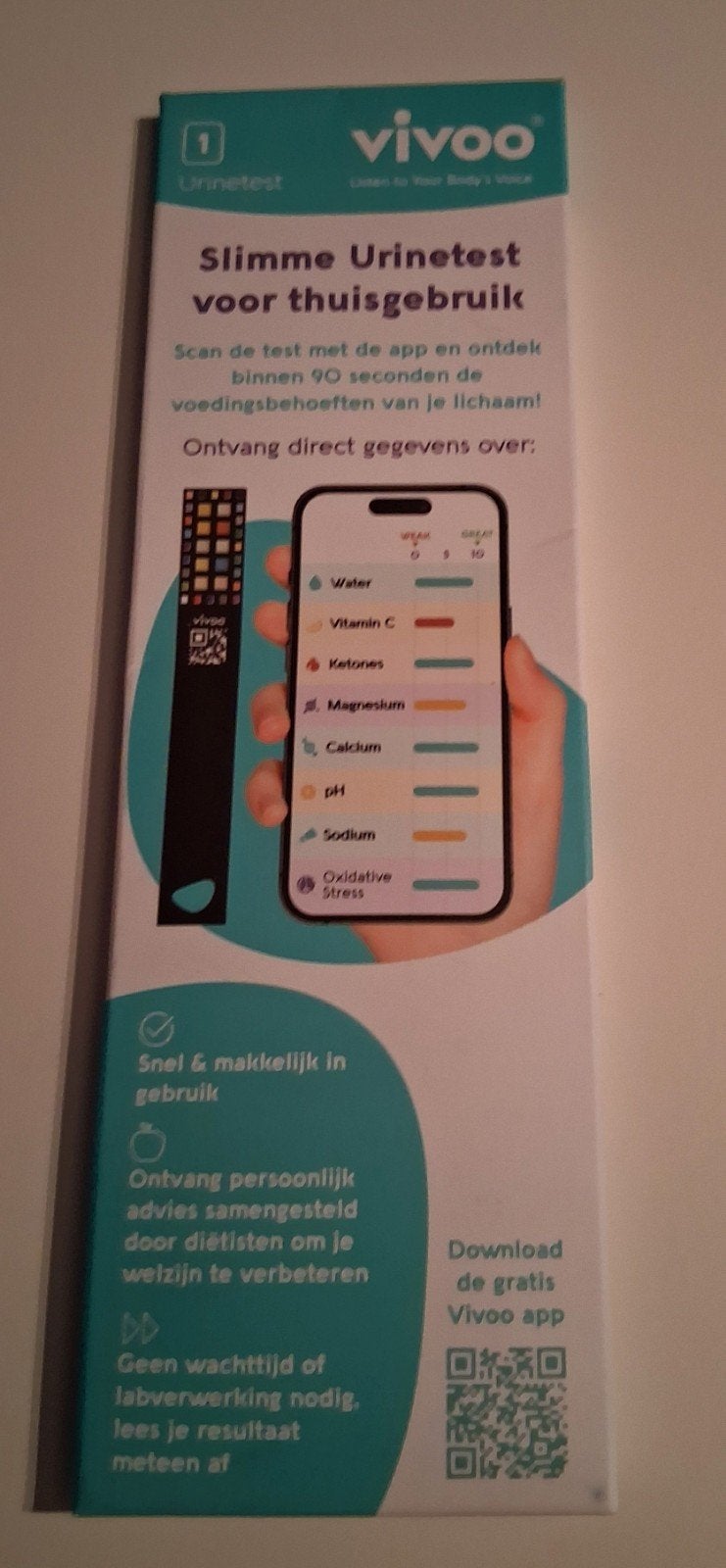 Vivoo Urinetest - Slimme Gezondheidstest + Gratis App, Sport en Fitness, Ophalen of Verzenden, Nieuw, Overige typen