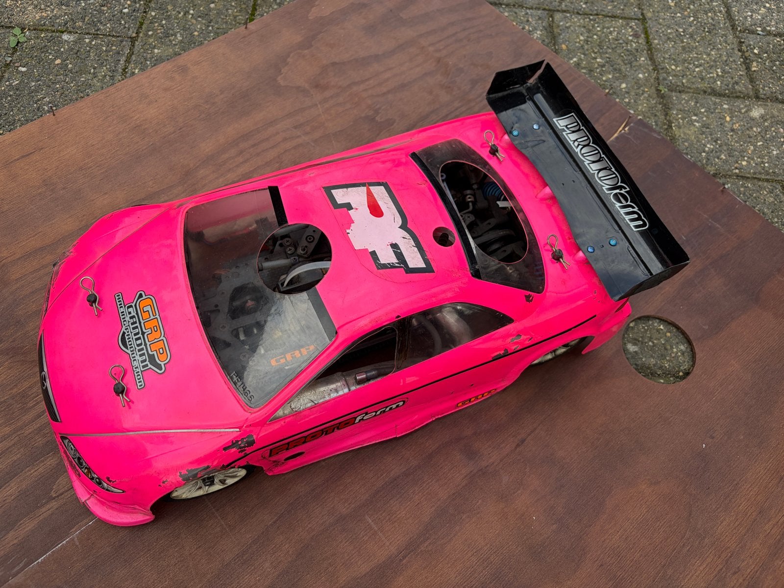 RC Onroad Auto met Spektrum DX3C Zender, Gebruikt, Ophalen of Verzenden, Schaal 1:10, Auto onroad