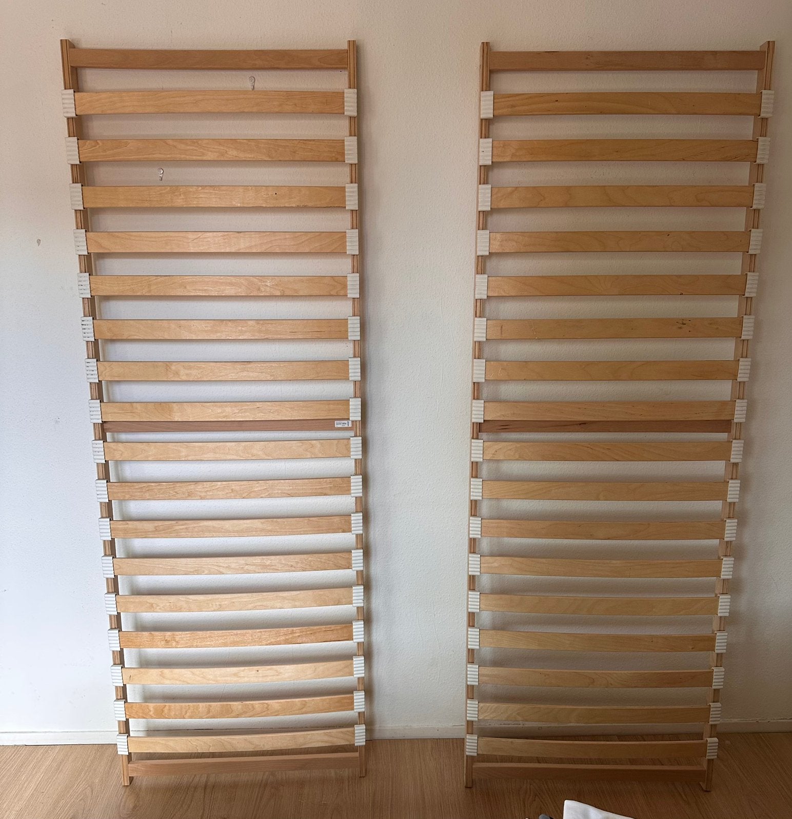 2x Ikea Sultan Mane lattenbodem 70x200, Ophalen, Zo goed als nieuw, Bedbodem, 200 cm