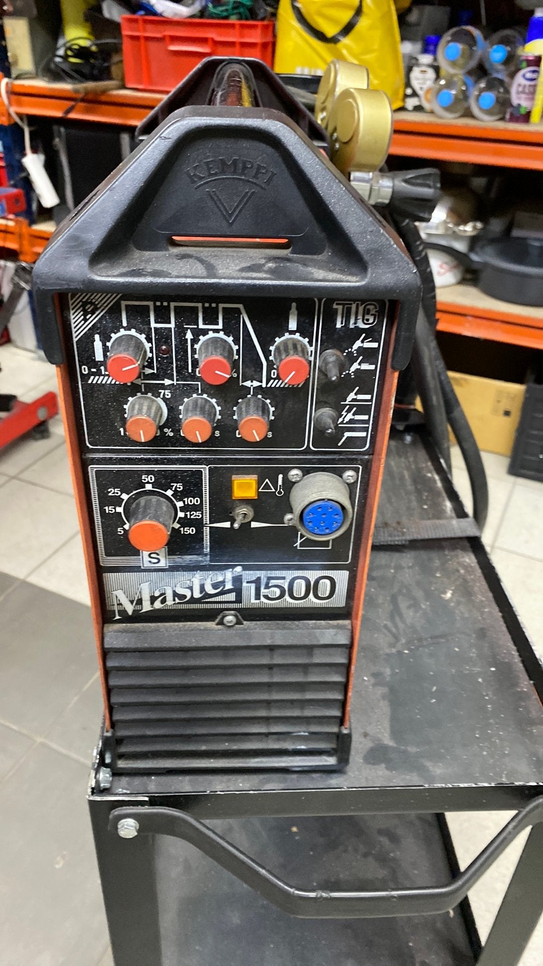 Kemppi Master 1500 TIG lasapparaat, Ophalen, Gebruikt, 150 tot 250 ampère, Tig