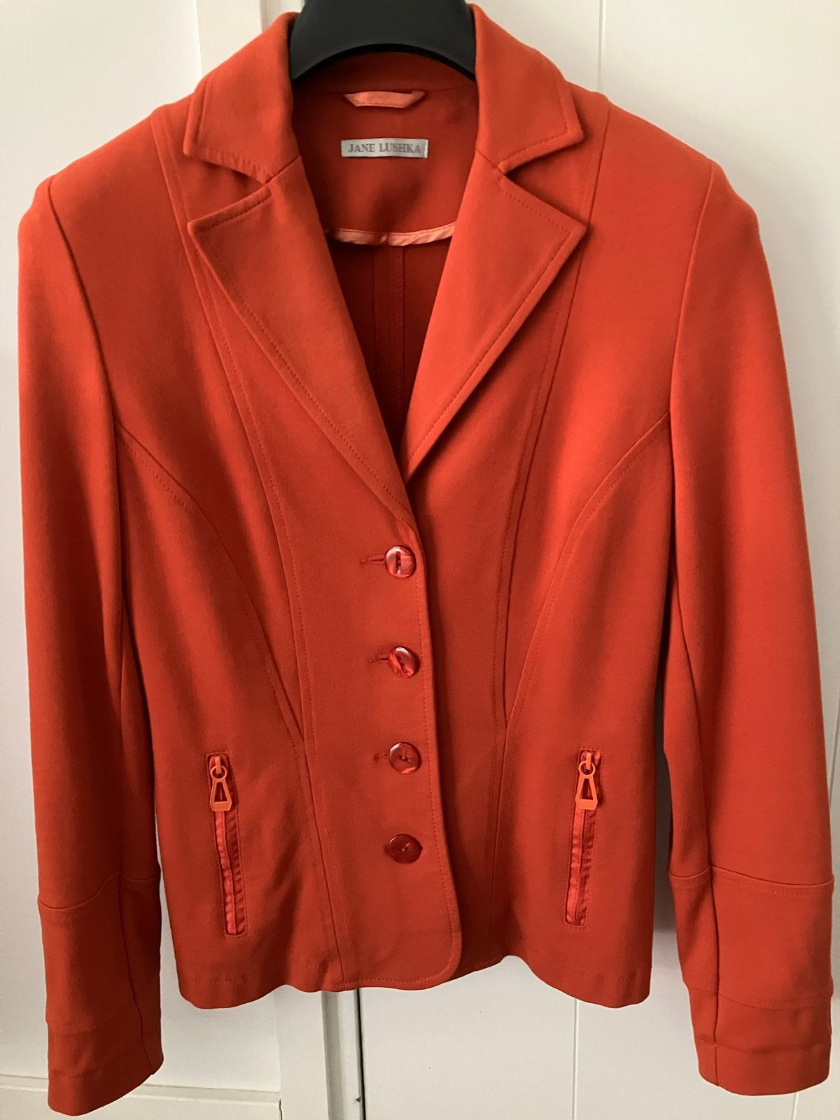 Jane Lushka Oranje Blazer, Oranje, Jasje, Gedragen, Ophalen