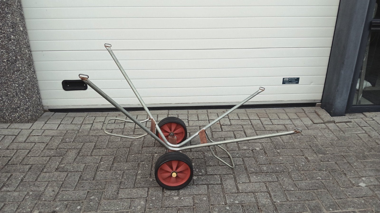 Handtrailer is gebruikt voor rubberboot! Werkt naar behoren!, Watersport en Boten, Ophalen, Gebruikt
