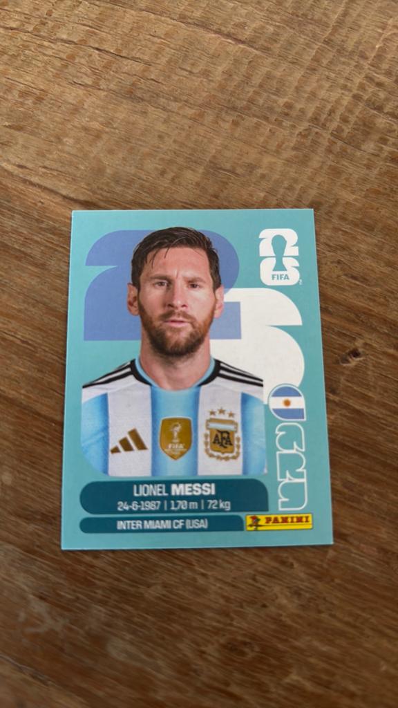 Panini fifa world cup 2026. Lionel Messi, Ophalen of Verzenden, Nieuw, Buitenlandse clubs, Poster, Plaatje of Sticker