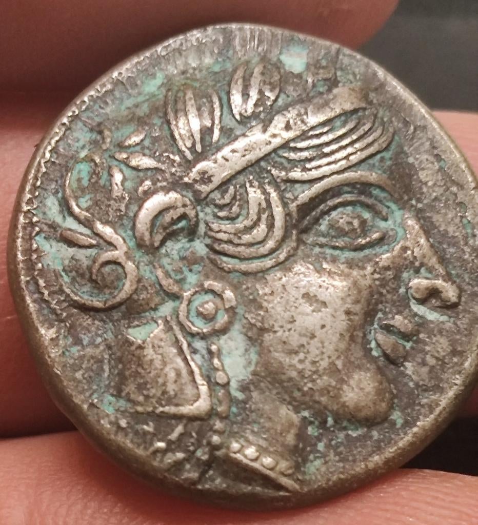 Zilveren Tetradrachme Athene - Uil van Athene, Postzegels en Munten, Munten | Europa | Niet-Euromunten, Ophalen of Verzenden