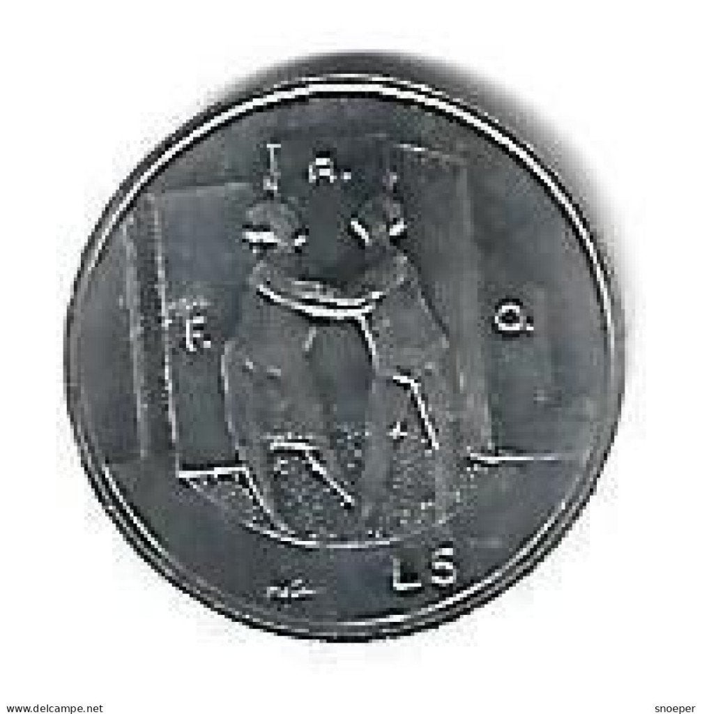 san marino 5 lire 1978 km 53 unc /ms63, Postzegels en Munten, Munten | Europa | Niet-Euromunten, Verzenden, Italië, Losse munt
