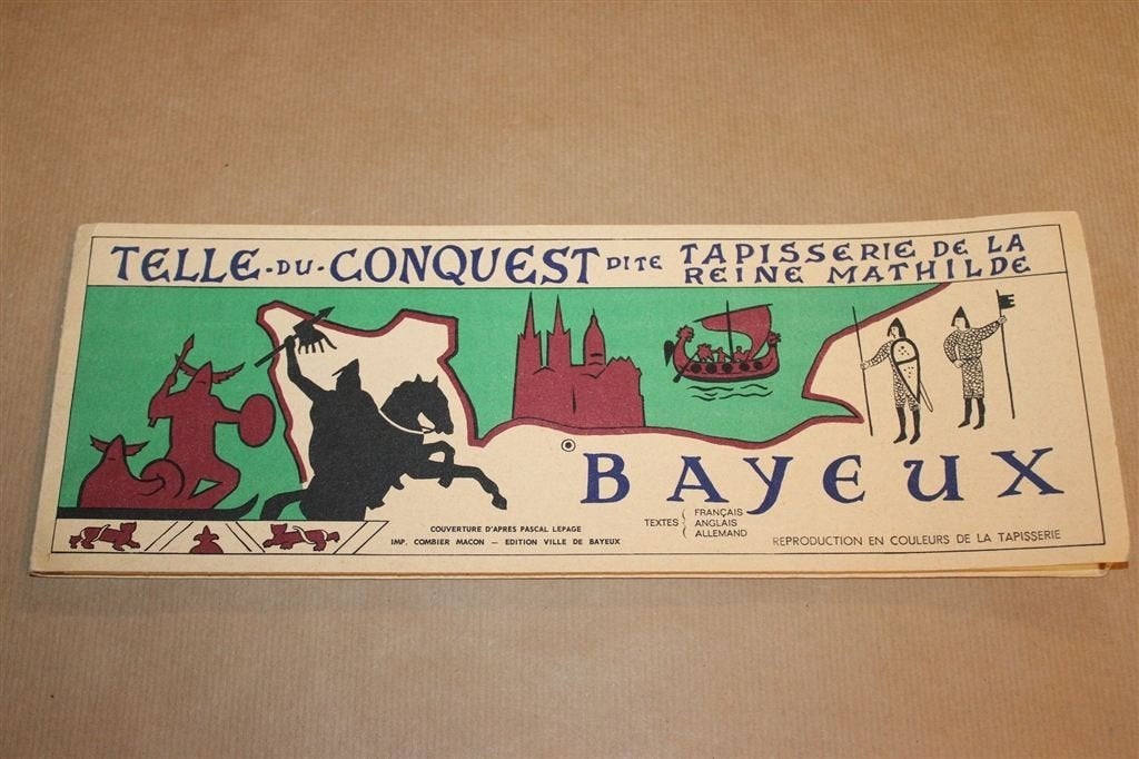Tapisserie de Bayeux — Uitvouwbare Kleurenreproductie 1066, Ophalen of Verzenden, Gelezen, Europa
