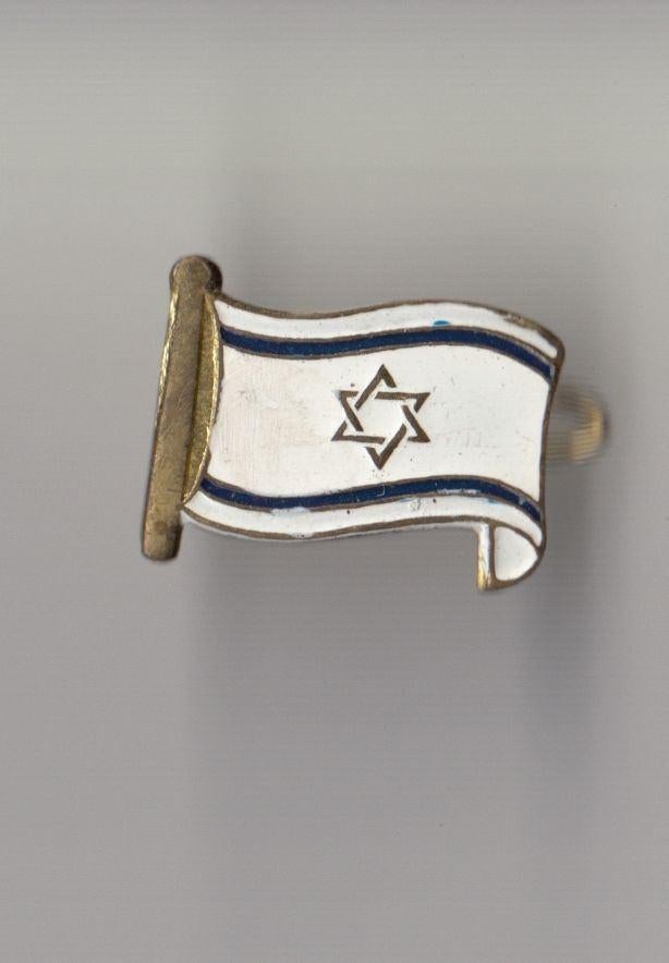 Vlag Israël broche, Verzamelen, Speldjes, Pins en Buttons, Gebruikt, Niet vindbaar, Niet vindbaar, Speldje of Pin