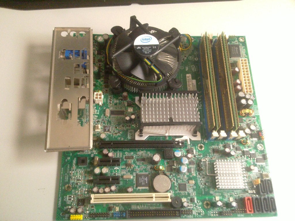 Intel Desktop Board DQ35JO met Core 2 Quad Q9450, Ophalen, Socket 775, Zo goed als nieuw, Overige typen