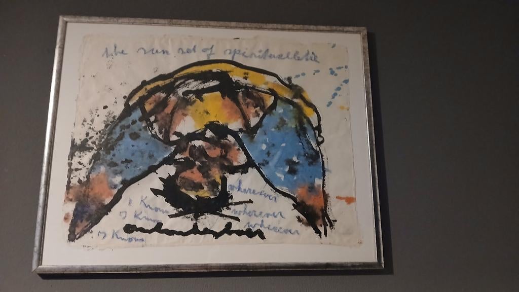 bstracte kunstprint in lijst - Kleurrijk en expressief, Verzenden