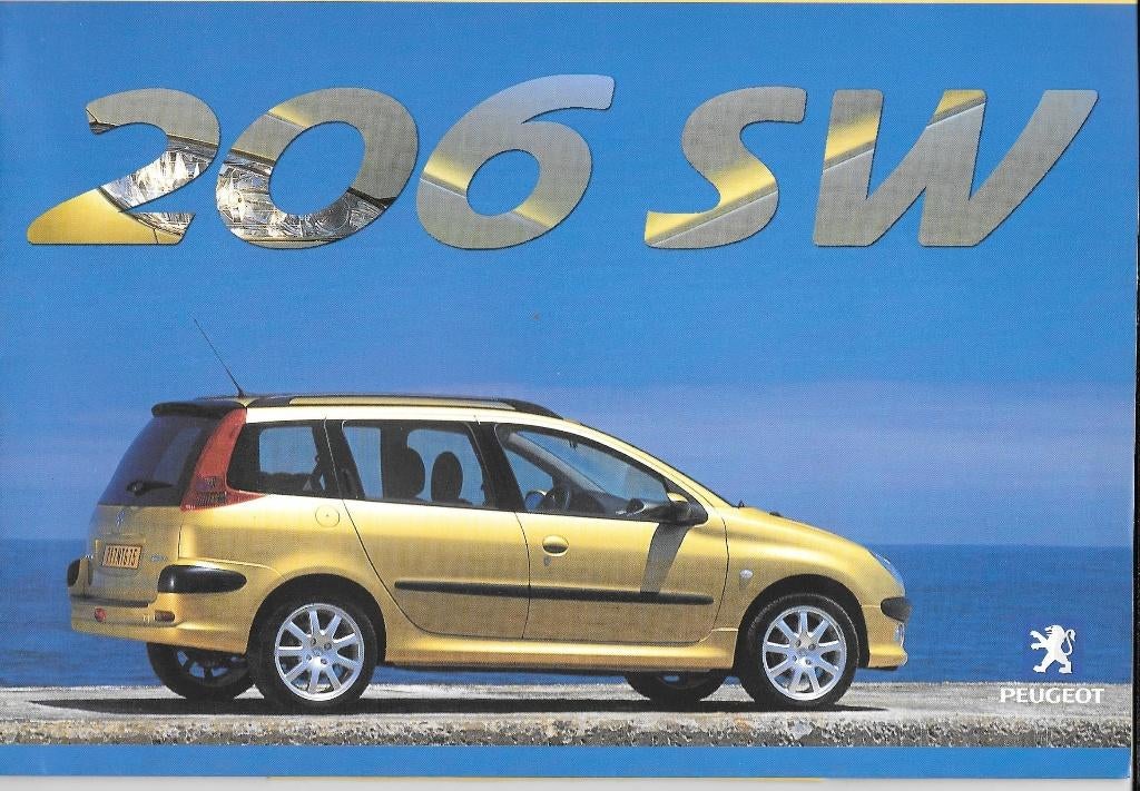 PEUGEOT 206 SW dealerbrochure, Ophalen of Verzenden, Zo goed als nieuw, Peugeot