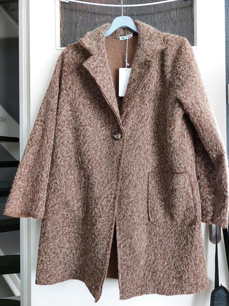 Damesjas van zacht teddy NIEUW, Kleding | Dames, Ophalen of Verzenden, Nieuw, Maat 42/44 (L), Beige