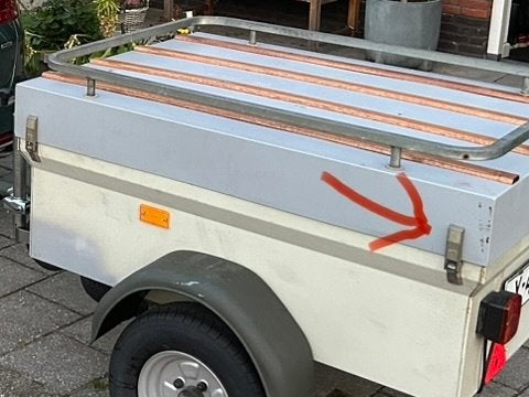 Gezocht: Dekselscharnier voor Saris Speedy bagagewagen, Auto diversen, Ophalen of Verzenden, Gebruikt