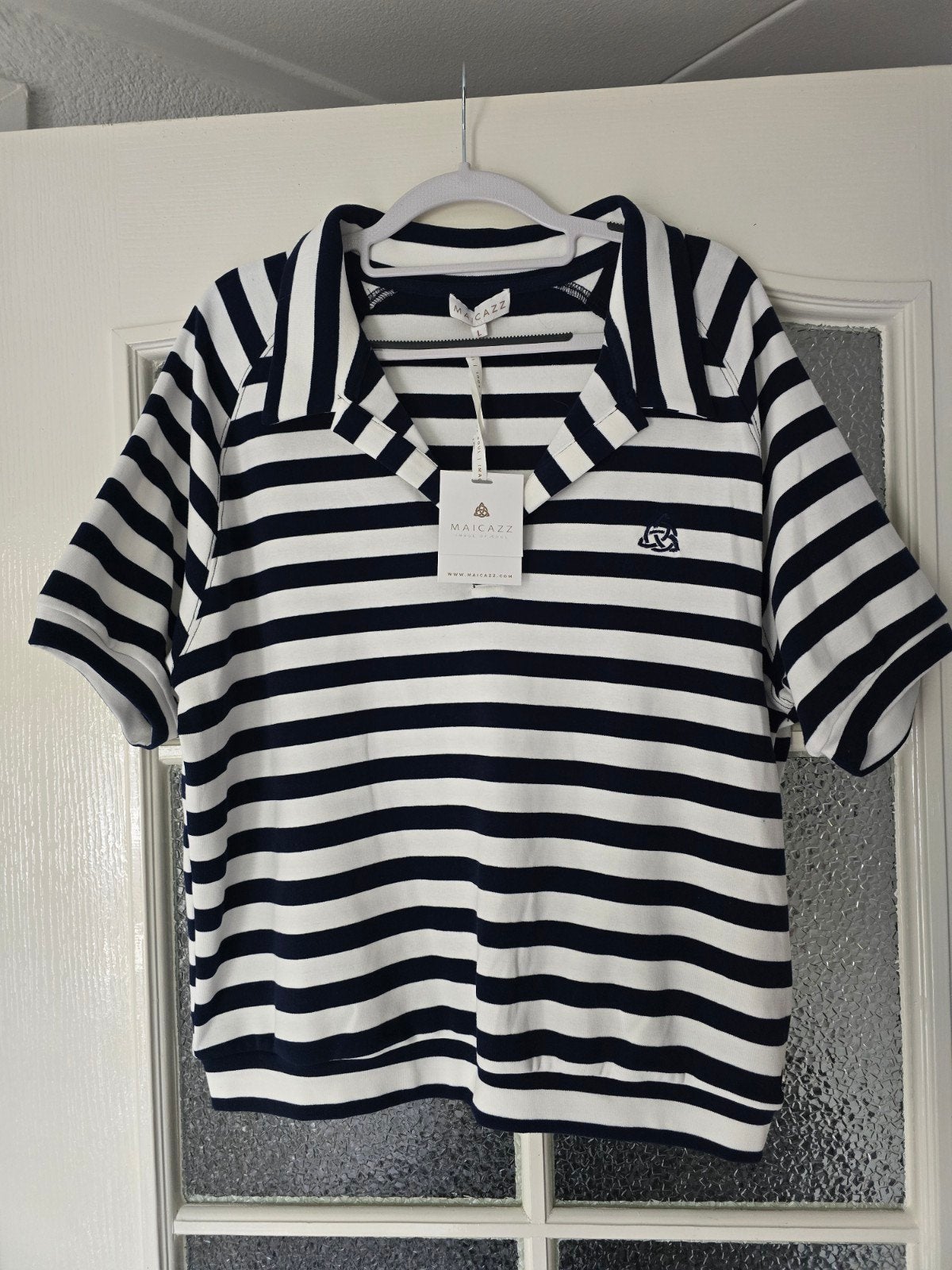 nieuw maicazz L donkerblauw wit, Ophalen of Verzenden, Nieuw, Wit
