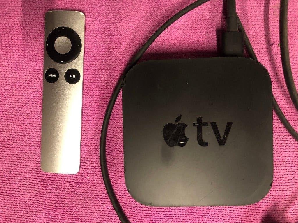 Apple TV, 3e gen, afstandbediening + voedingskabel, Ophalen of Verzenden, Gebruikt, USB 2, Minder dan 500 GB