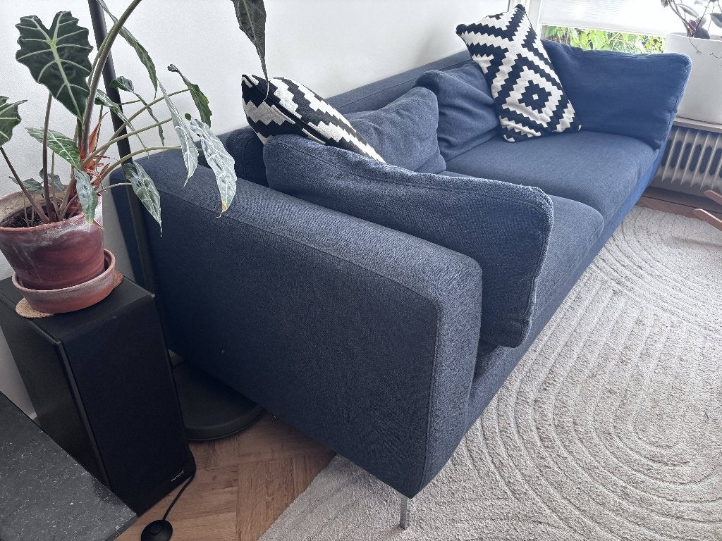 Bankstel MADE monterosso 3-zits stormblauw, Ophalen, Gebruikt, Driepersoons, 75 tot 100 cm