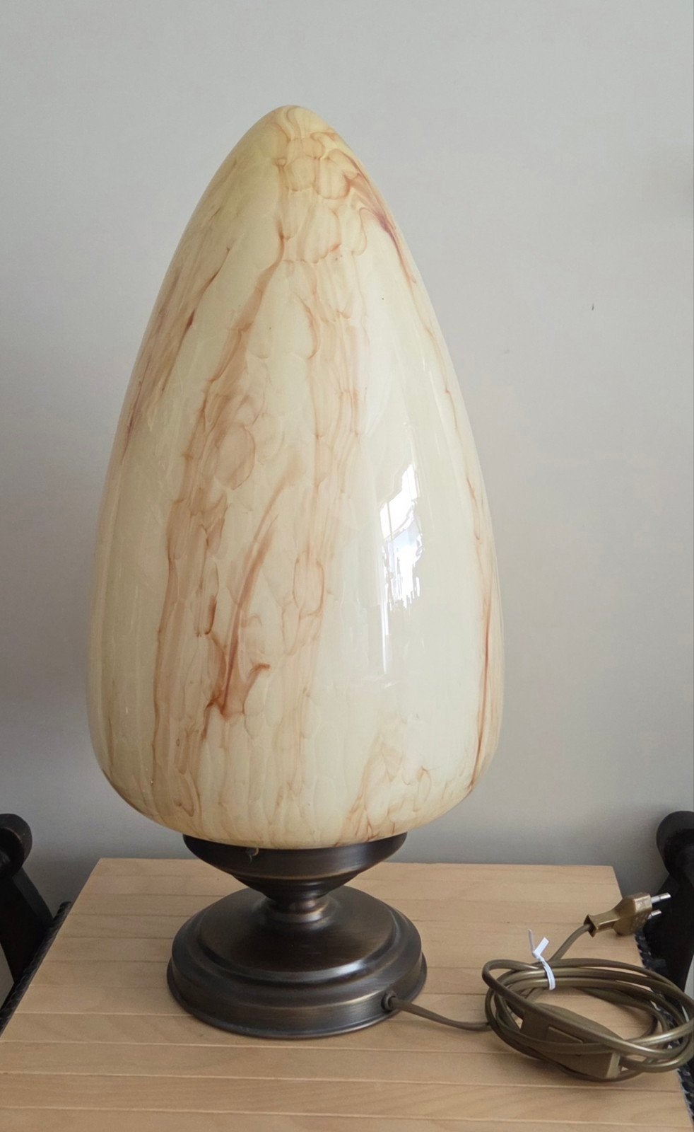 Art Deco vintage Menhir lamp., Ophalen, 50 tot 75 cm