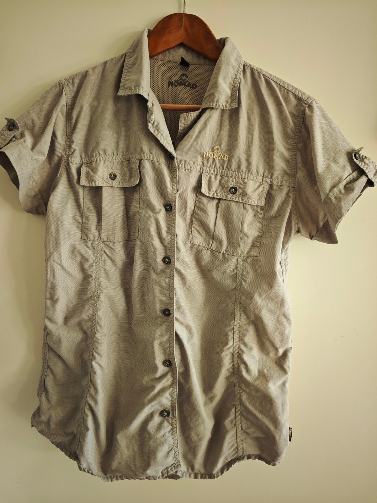Nomad beige outdoor blouse S 40 ZGAN!, Ophalen of Verzenden, Zo goed als nieuw, Beige