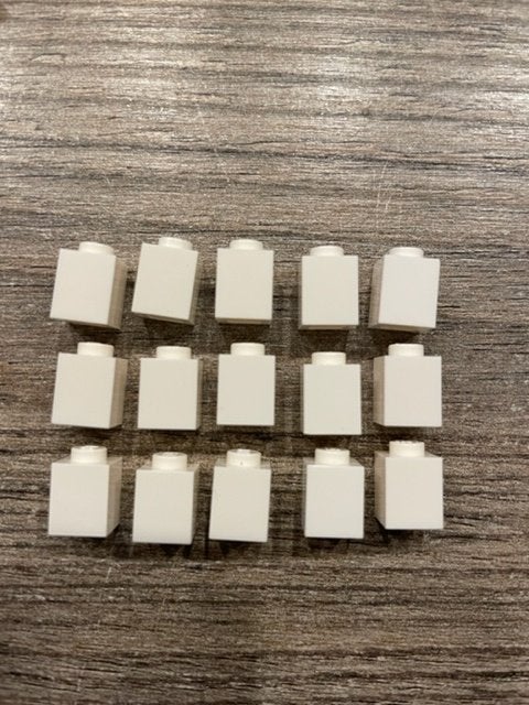 15x lego basis blokjes 1x1 wit (5), Ophalen of Verzenden, Nieuw, Losse stenen, Lego