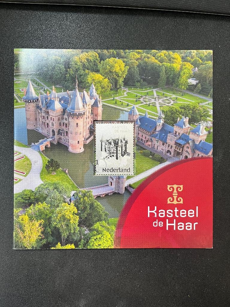 Zilveren postzegel Kasteel de Haar in carnet, Verzenden, Na 1940, Postfris
