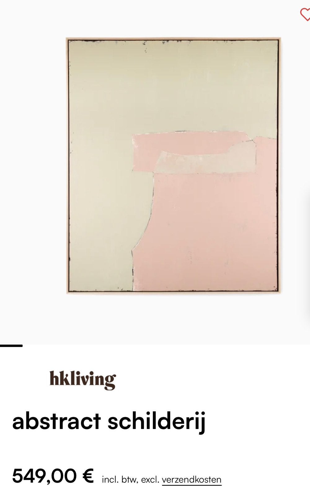 Hkliving Schilderij art, Antiek en Kunst, Ophalen of Verzenden