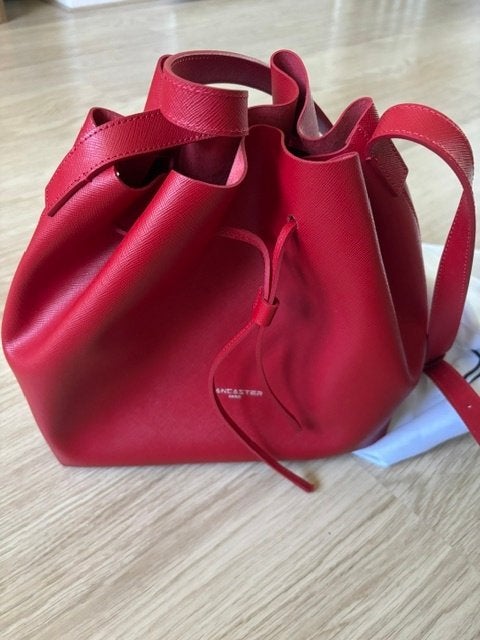Rode leren dames handtas, Ophalen, Nieuw, Rood, Schoudertasje
