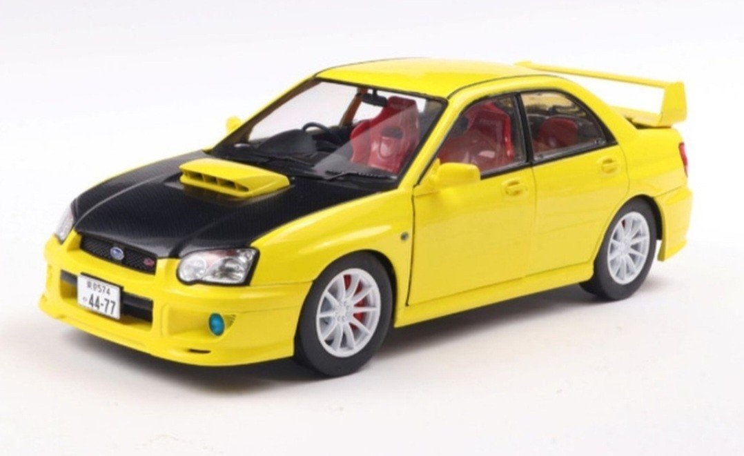 1:18 AANBIEDING! Subaru Impreza WRX STI Geel Solido, Hobby en Vrije tijd, Ophalen of Verzenden, Nieuw, Auto, Solido