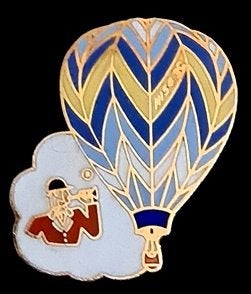 Ballon pin met hoornblazer, Verzenden, Nieuw, Transport, Speldje of Pin