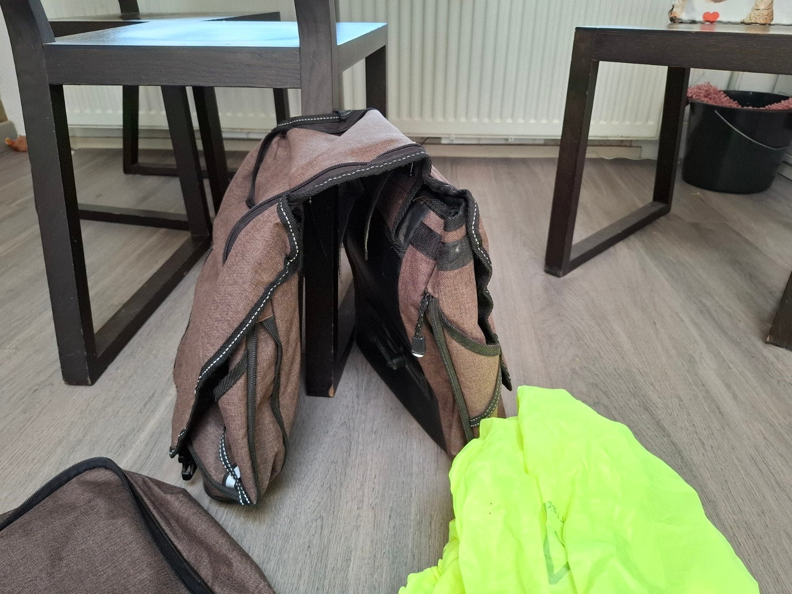 2 sets dubbele fietstassen ., Ophalen, Gebruikt