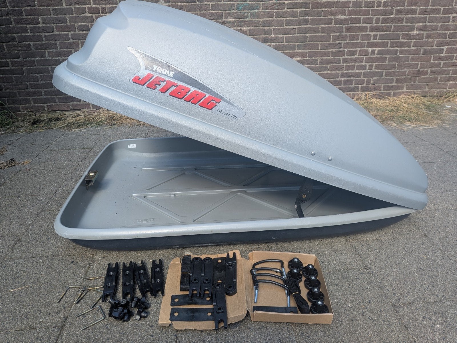 Thule dakkoffer dak koffer 320 liter, Ophalen, Gebruikt