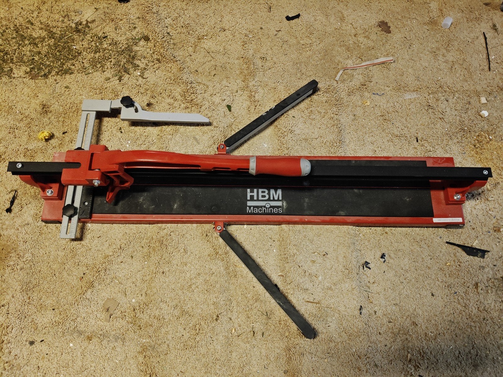 HBM tegelsnijder - Zo goed als nieuw, Doe-het-zelf en Verbouw, Gereedschap | Handgereedschap, Ophalen, Zo goed als nieuw, Snijgereedschap