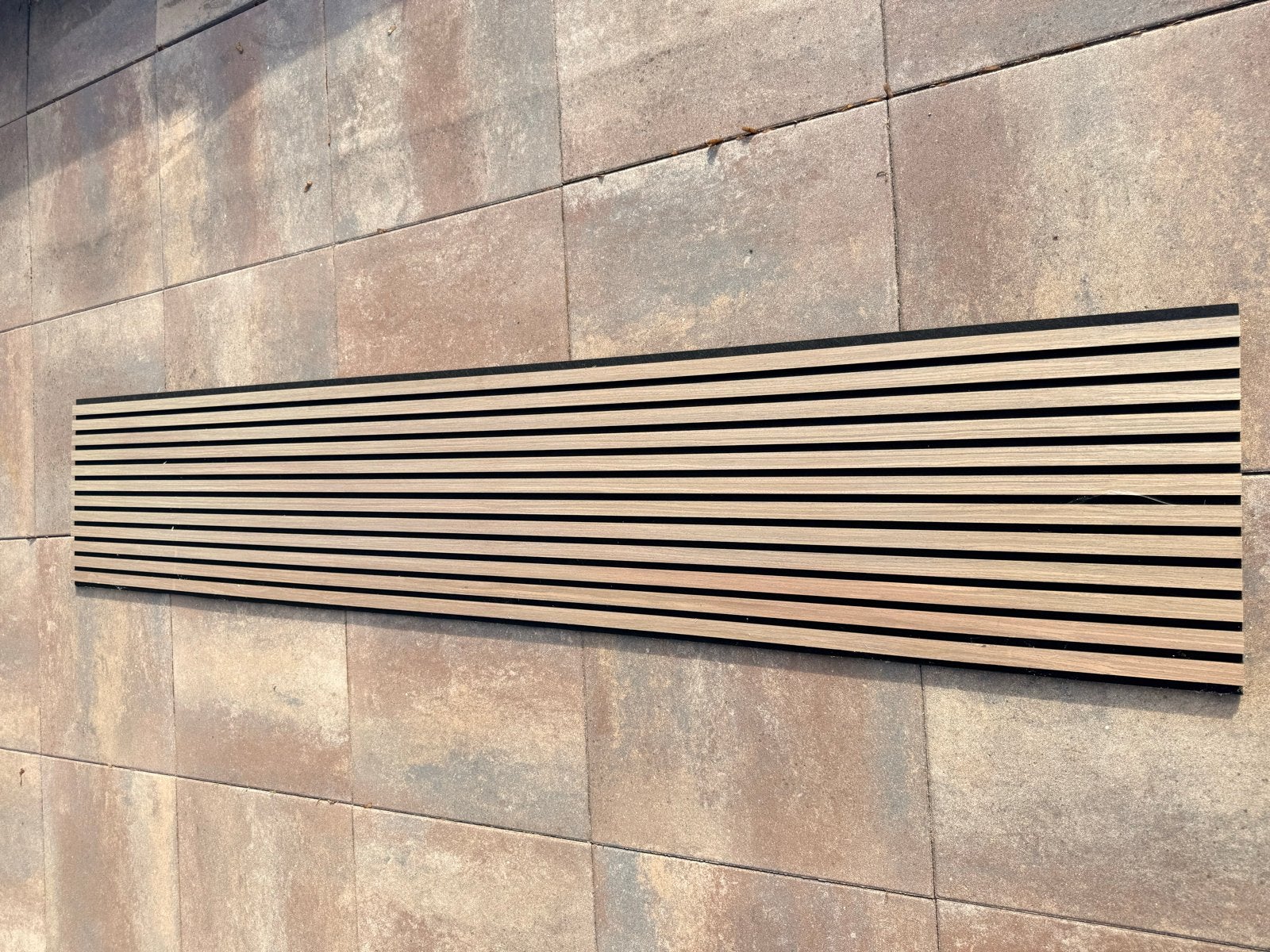 Leno Deco paneel 260 x 60 bruin eiken, Huis en Inrichting, Hout, Nieuw, Bruin, Wandbord of Wandpaneel