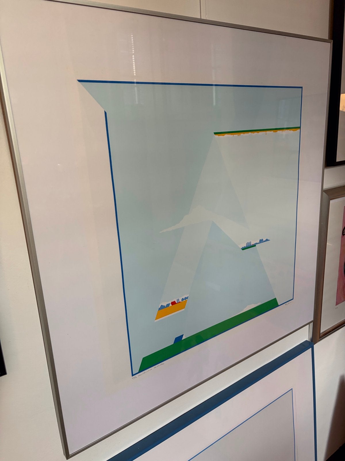 Zeefdruk Han Jansen - Verschuivend Landschap (45/70), Antiek en Kunst, Kunst | Litho's en Zeefdrukken, Gelimiteerde oplage, Ophalen of Verzenden