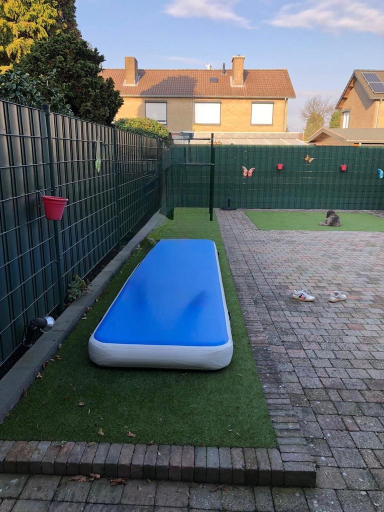 Airtrack 3 meter, Blauw, Overige typen, Zo goed als nieuw, Kindermaat 122 t/m 140