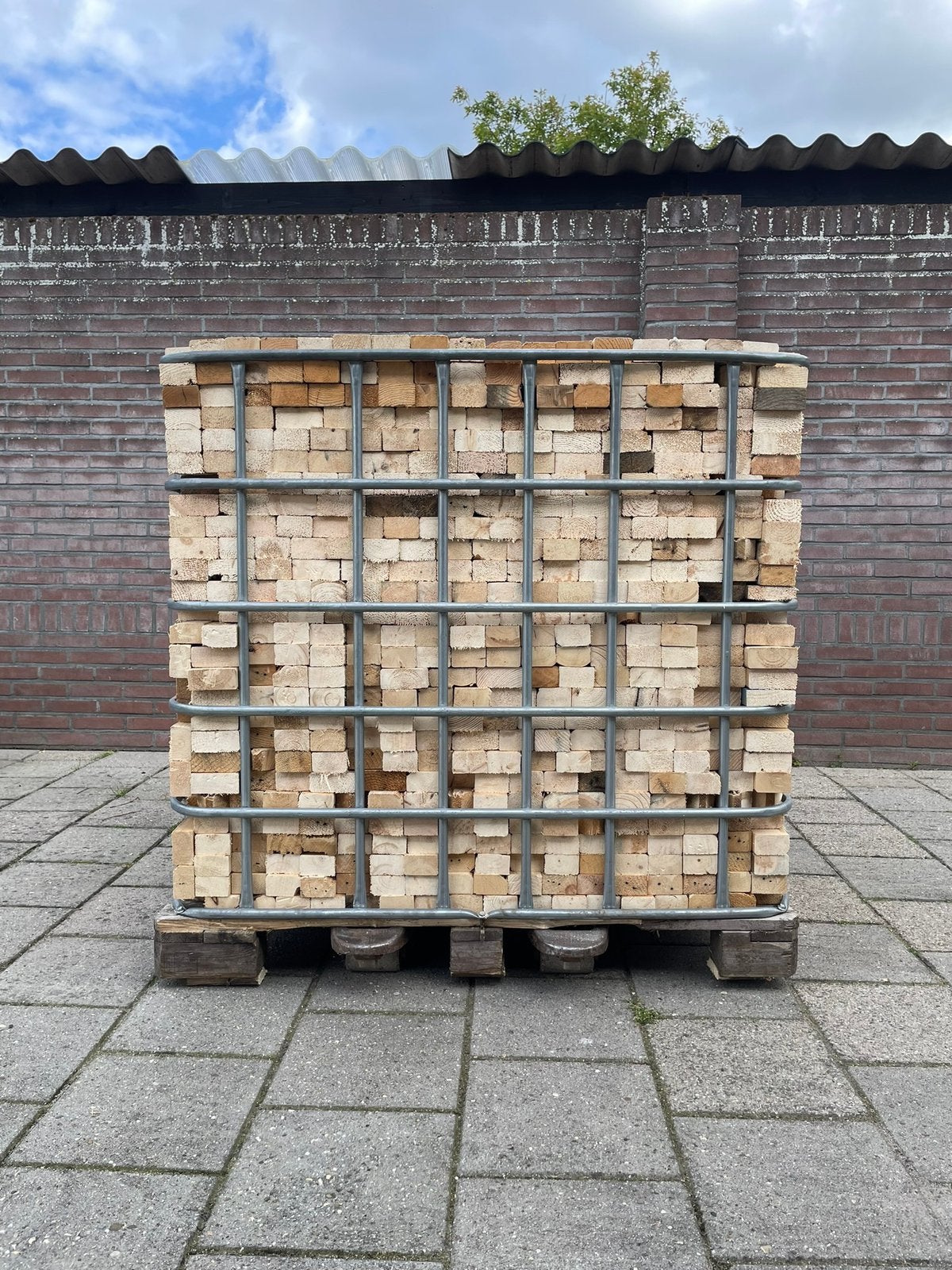 Gedroogd haardhout/vurenhout 1,2 kuub, Tuin en Terras, Minder dan 3 m³, Ophalen
