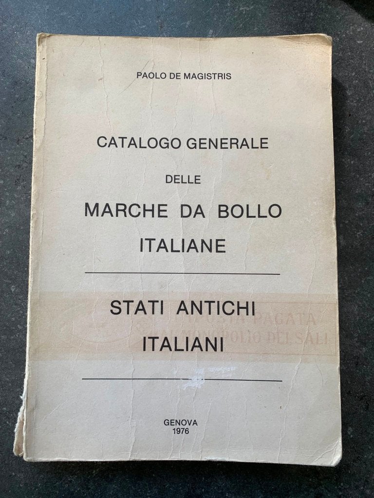 Catalogus belasting fiscaal zegels Italie, Verzenden, Gestempeld