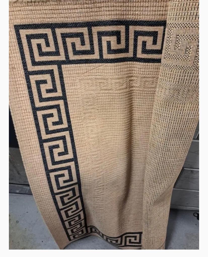 Bijn gratis tapijt kleed loper beige zandkleur zwart 117x160, Gebruikt, Beige, 200 cm of meer, Rechthoekig