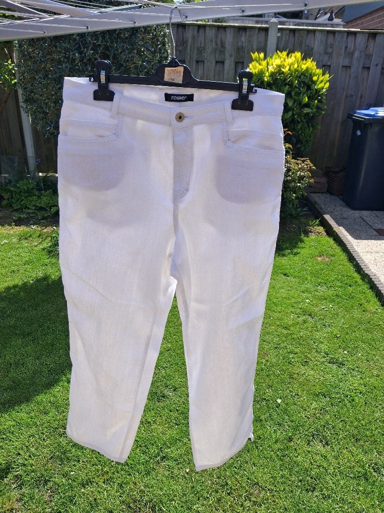Rosner jeans 44, Wit, Ophalen of Verzenden, Zo goed als nieuw, Rosner