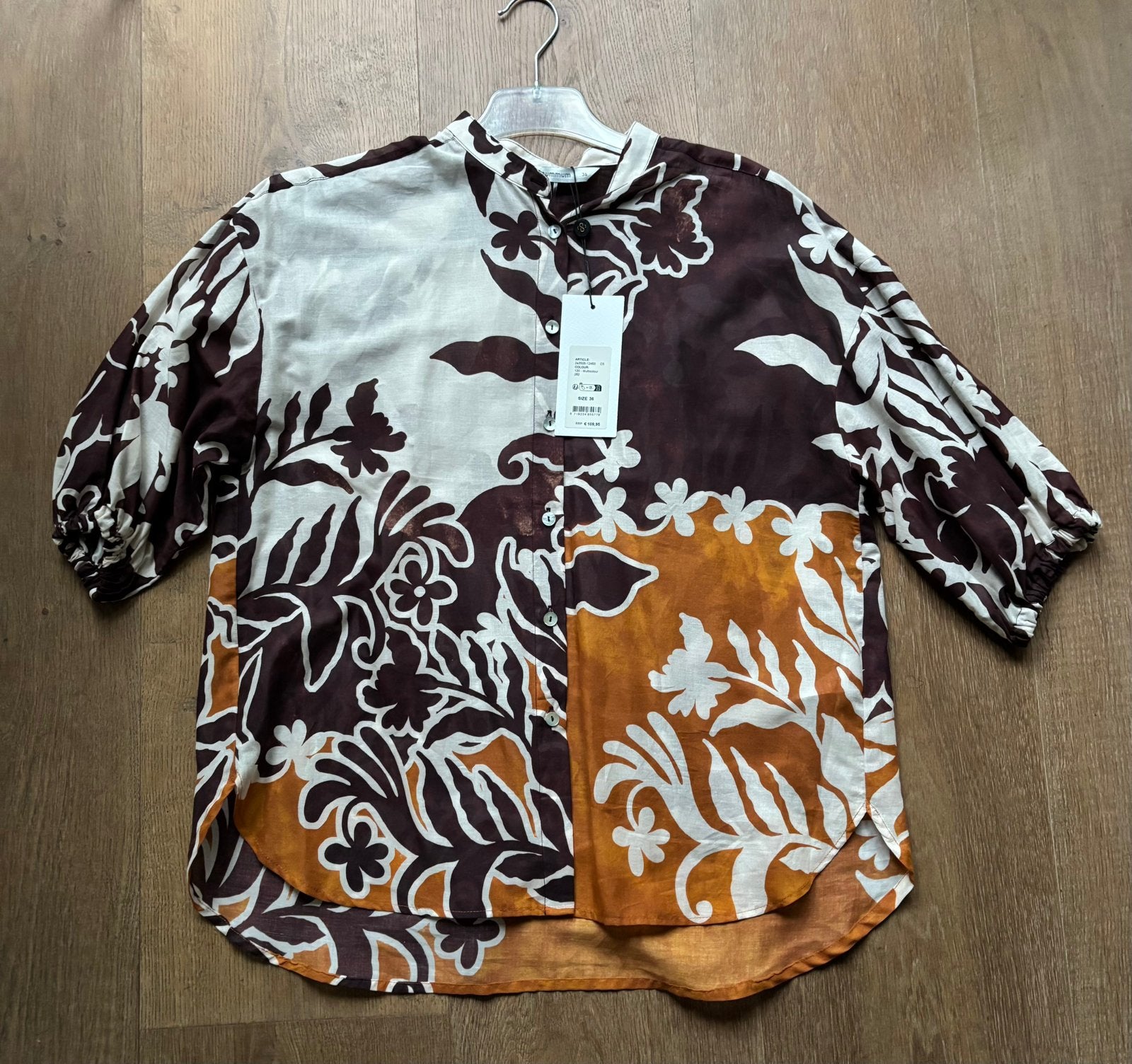 Summum blouse katoen 36, Verzenden, Nieuw, Maat 36 (S), Bruin