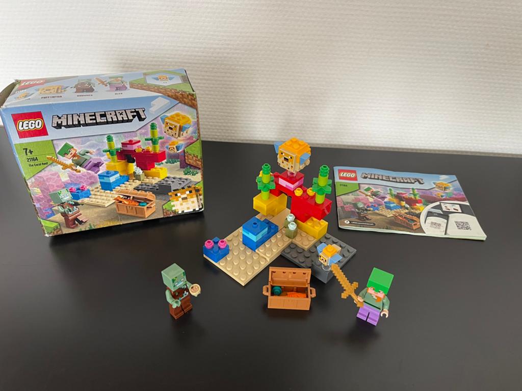 Lego Minecraft 21164 Het koraalrif, Compleet, Minecraft, Lego, Ophalen of Verzenden