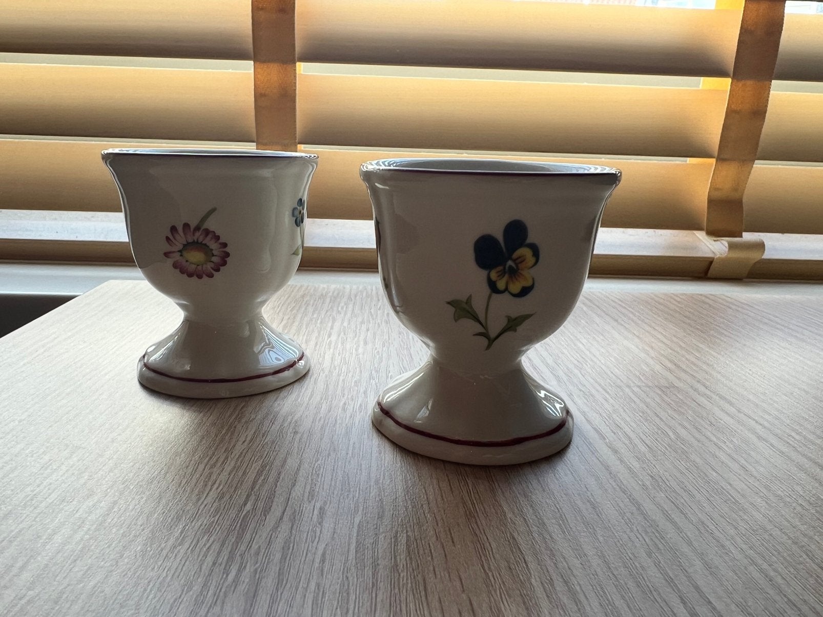 Villeroy & Boch Petite Fleur eierdopjes (2x), Ophalen of Verzenden, Zo goed als nieuw, Overige stijlen, Porselein