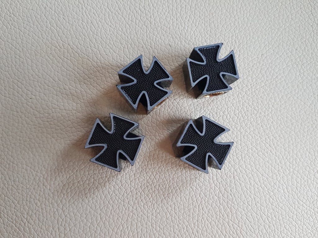 Iron Cross hotrod ventieldopjes accessoire kever Mooneyes, Ophalen of Verzenden, Nieuw