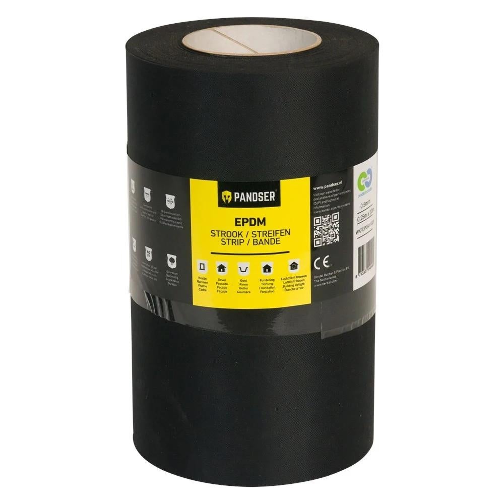 Pandser EPDM, Kunststof, Zwart, Nieuw, Dakleer