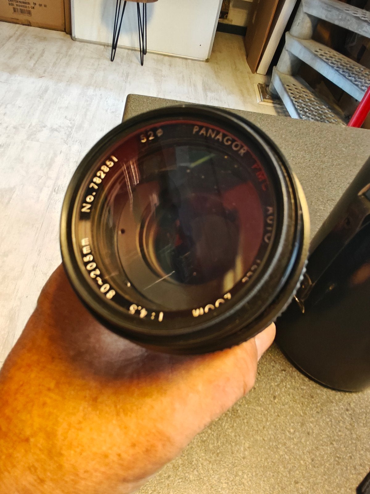 PANAGOR PMC TELE ZOOM 1:4,5 80-205 MM JAPAN INCL. KOKER, Overige merken, X, Telelens, Ophalen of Verzenden