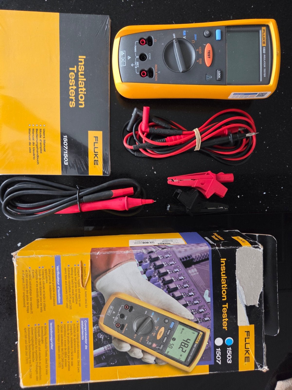 Fluke 1503 Isolatietester - Zo goed als nieuw, Ophalen of Verzenden, Zo goed als nieuw, Multimeter