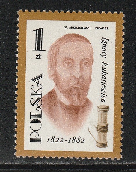 Polen 1982 - Ignacy Lukasiewtc - Antieken Lampen, Ophalen, Polen, Postfris